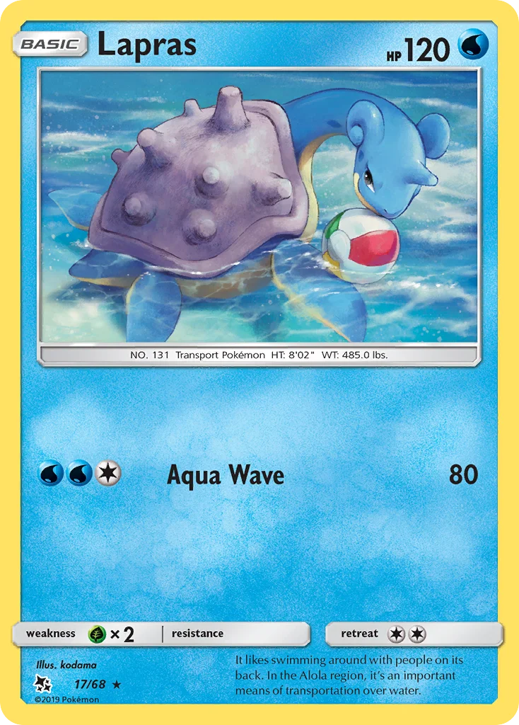 Lapras Pokemon card