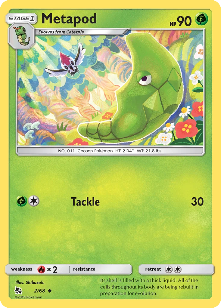 Metapod Pokemon card