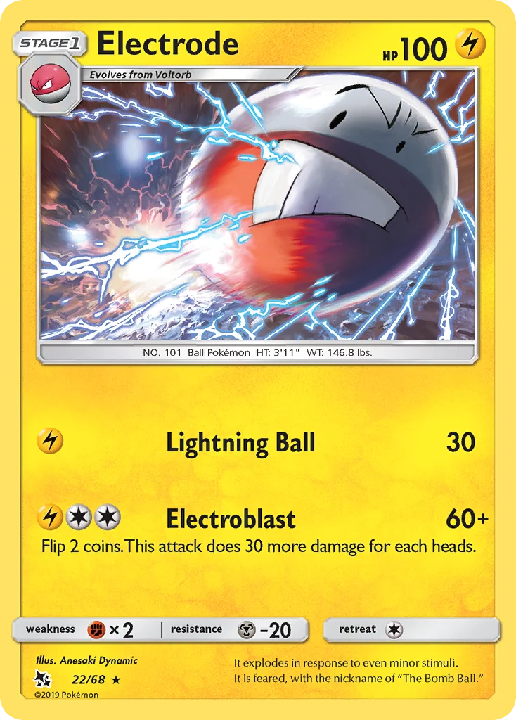 Electrode Pokemon card
