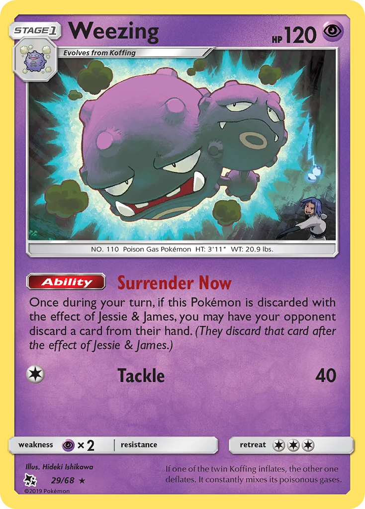 Weezing Pokemon card