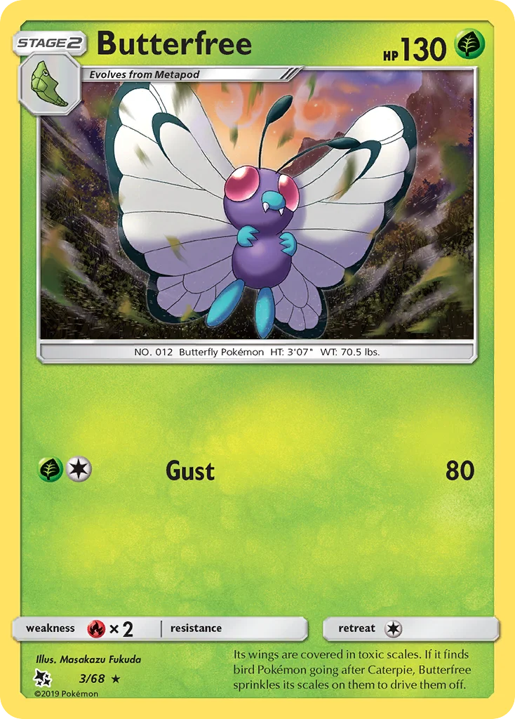 Butterfree Pokemon card