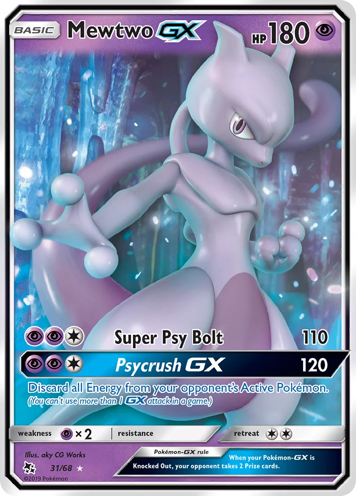 Mewtwo-GX Pokemon card