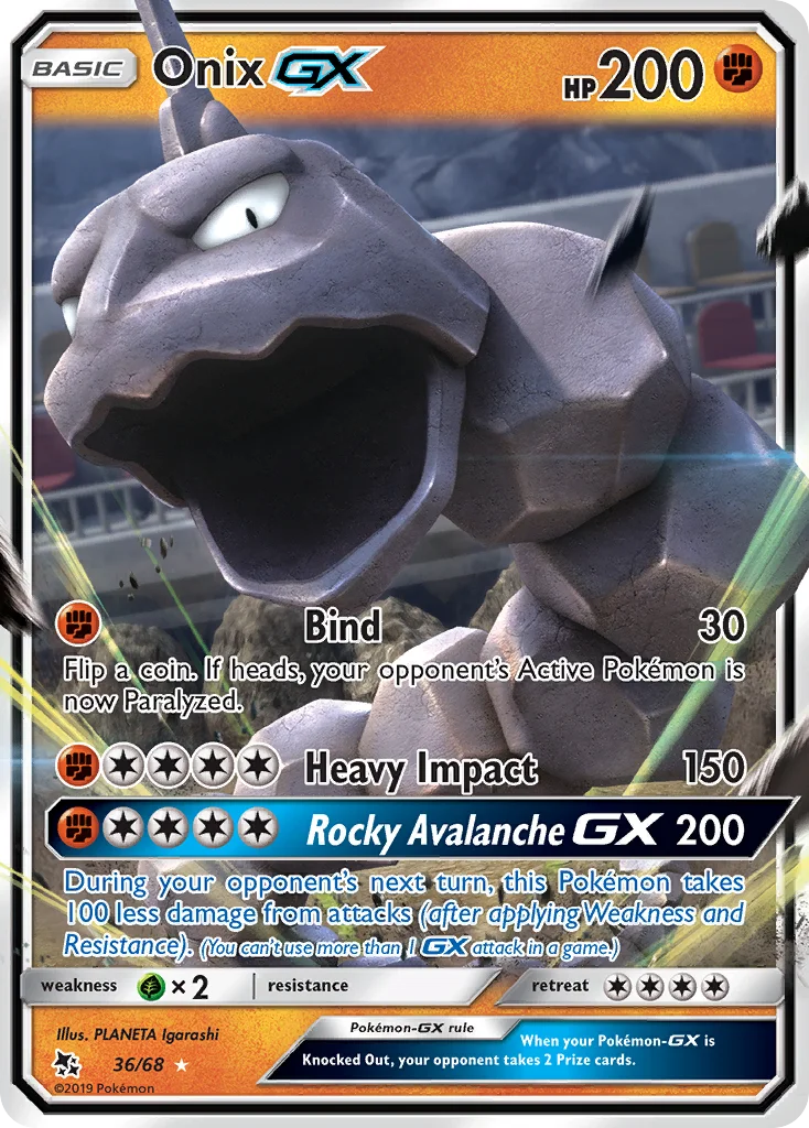 Onix-GX Pokemon card