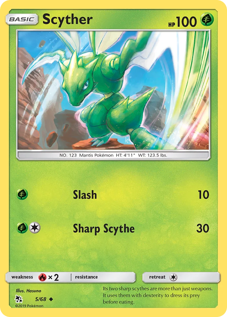 Scyther Pokemon card