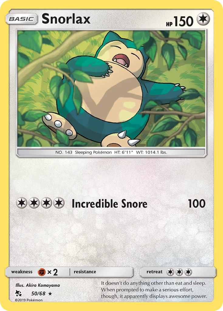 Snorlax Pokemon card
