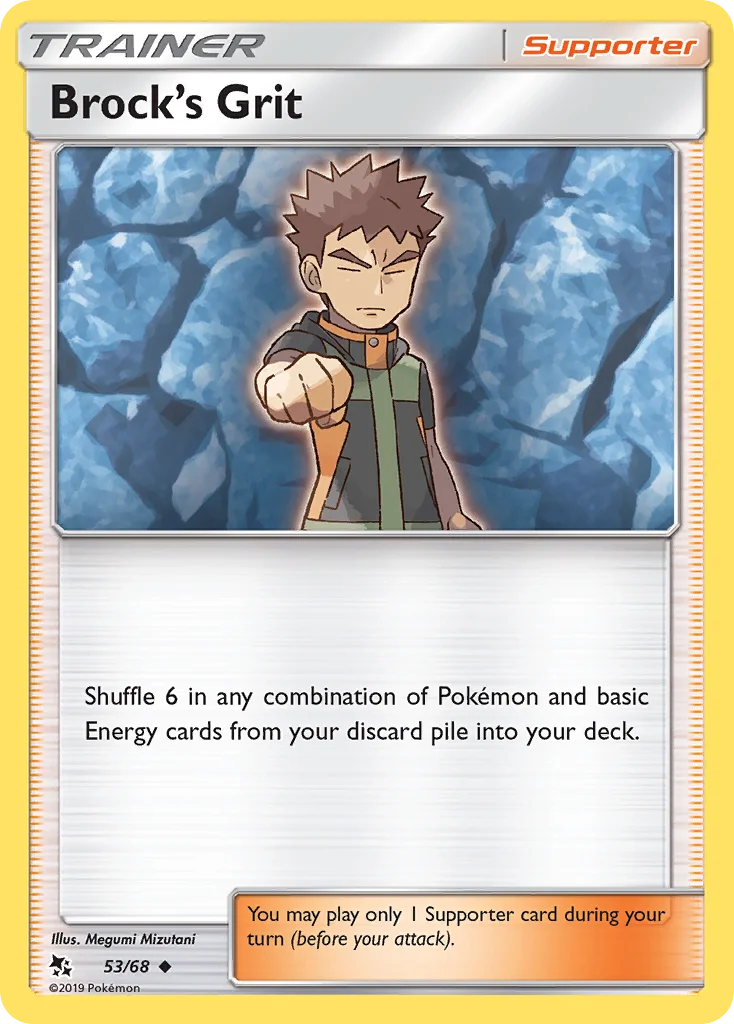Brock's Grit Pokemon card
