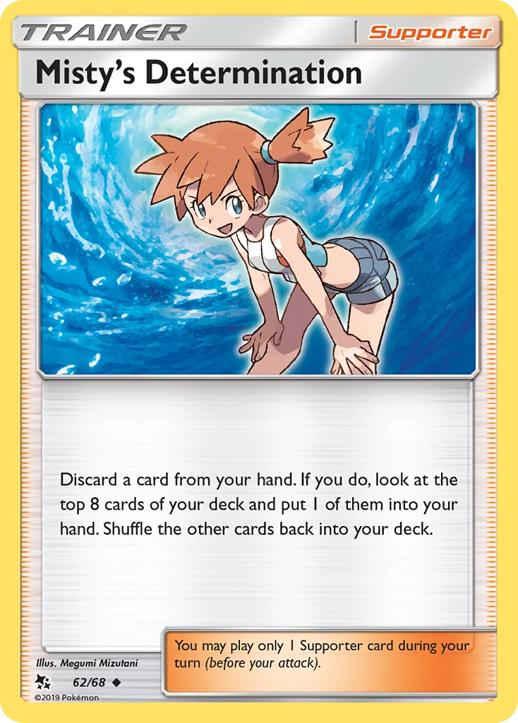 Misty's Determination Pokemon card