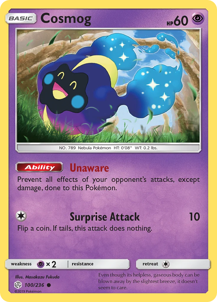 Cosmog Pokemon card