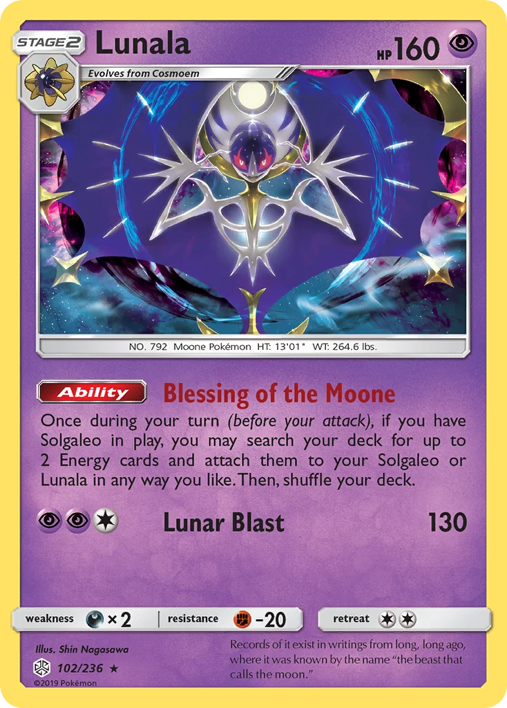 Lunala Pokemon card