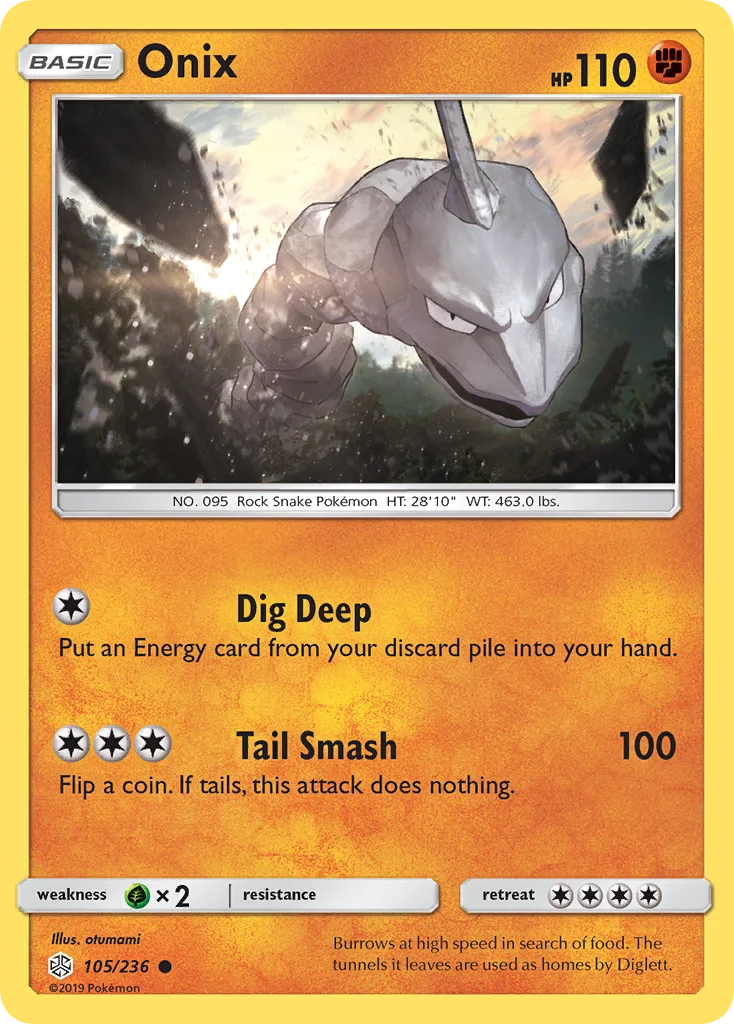 Onix Pokemon card