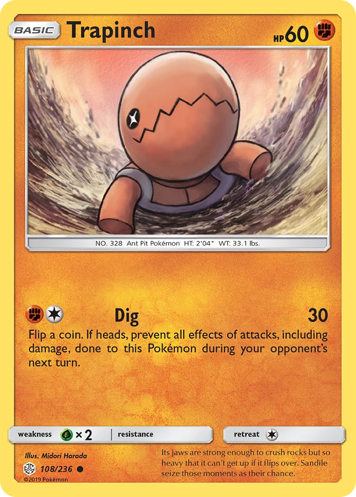 Trapinch Pokemon card