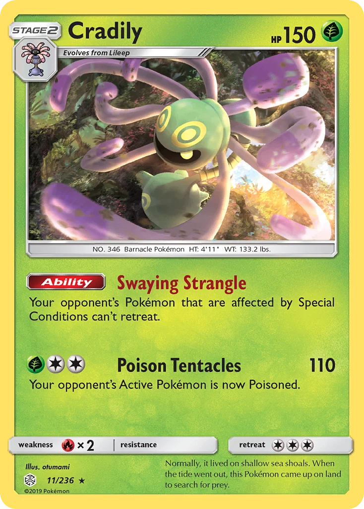 Cradily Pokemon card