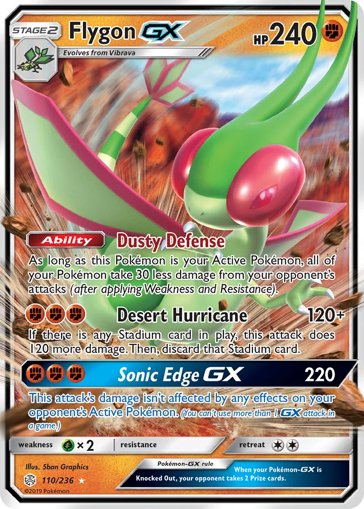 Flygon-GX Pokemon card