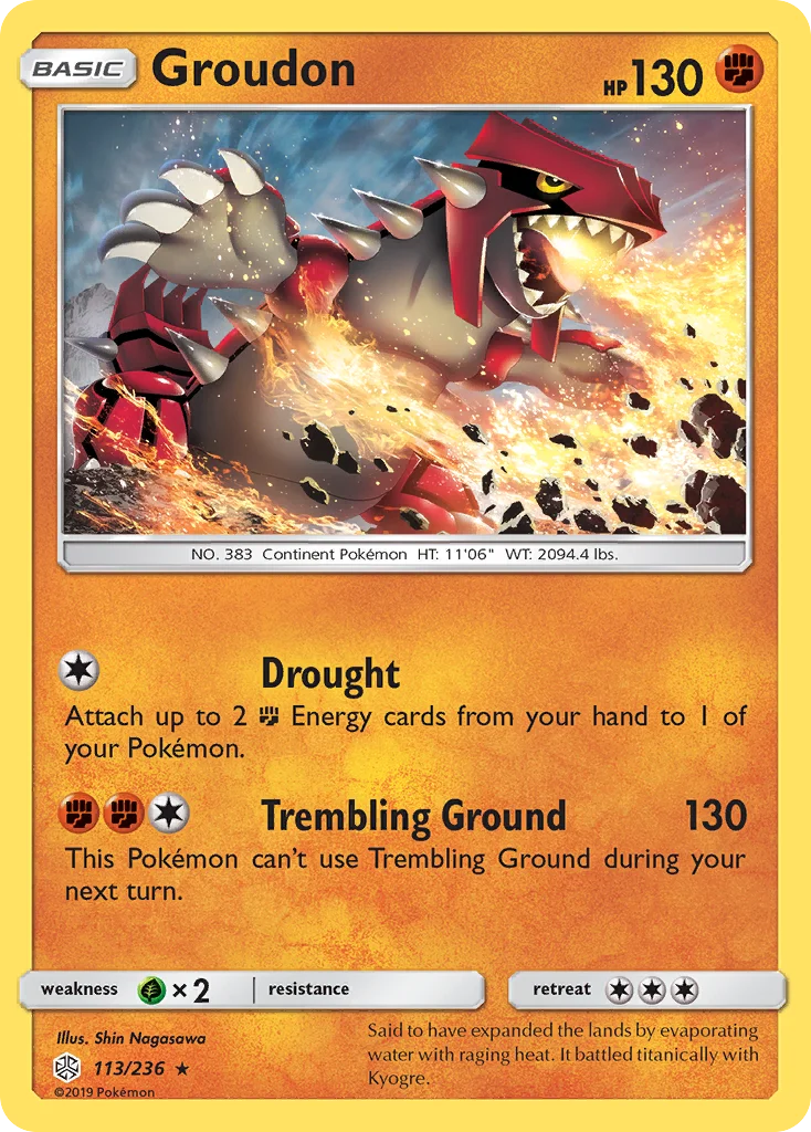 Groudon Pokemon card