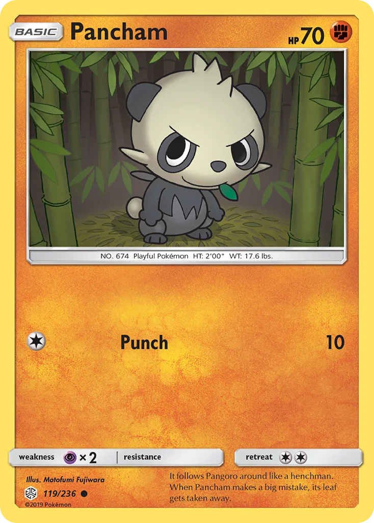 Pancham Pokemon card