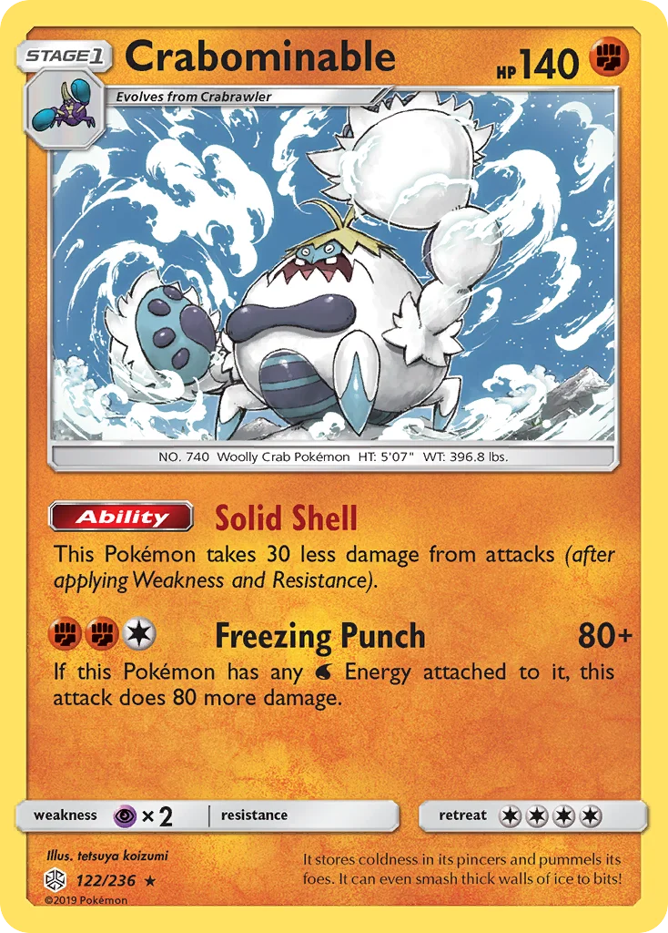 Crabominable Pokemon card