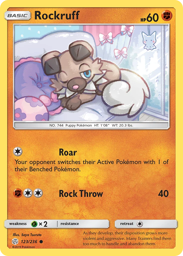 Rockruff Pokemon card