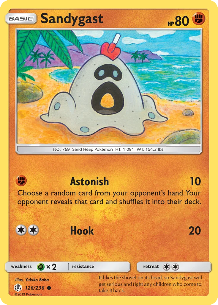 Sandygast Pokemon card