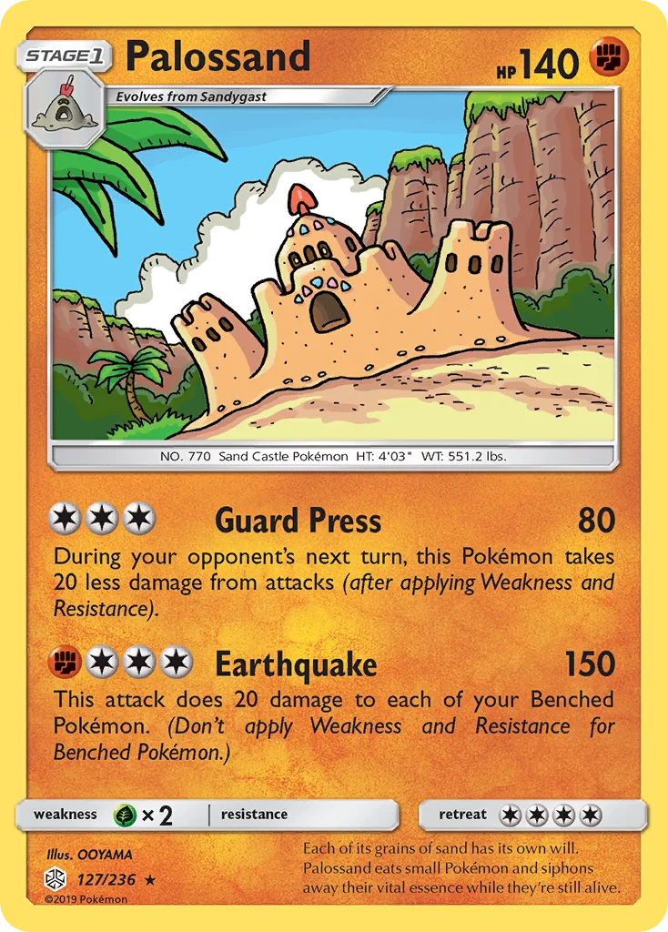 Palossand Pokemon card