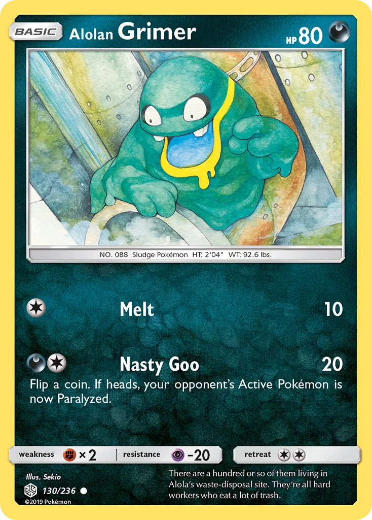 Alolan Grimer Pokemon card