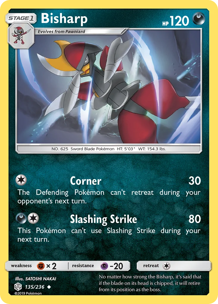 Bisharp Pokemon card