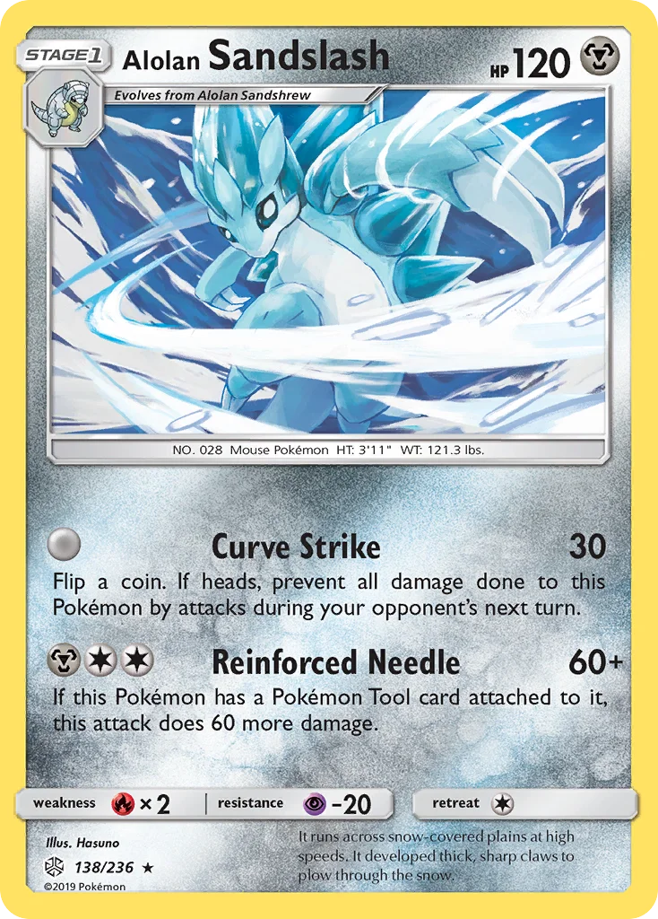Alolan Sandslash Pokemon card