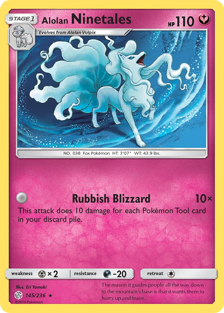 Alolan Ninetales Pokemon card