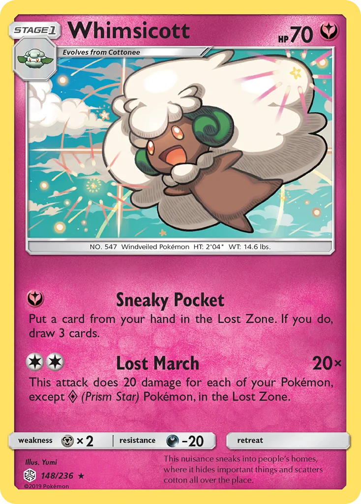 Whimsicott Pokemon card