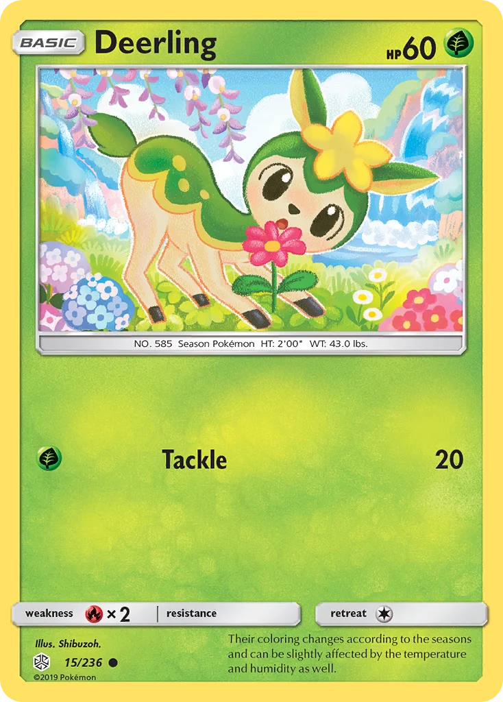 Deerling Pokemon card
