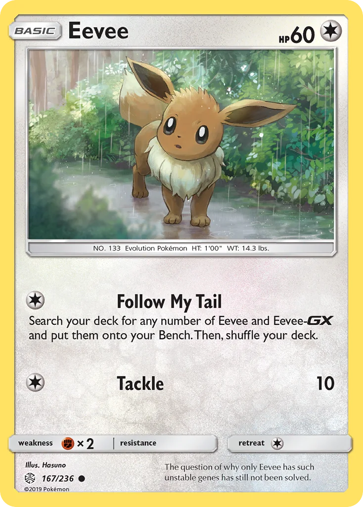 Eevee Pokemon card