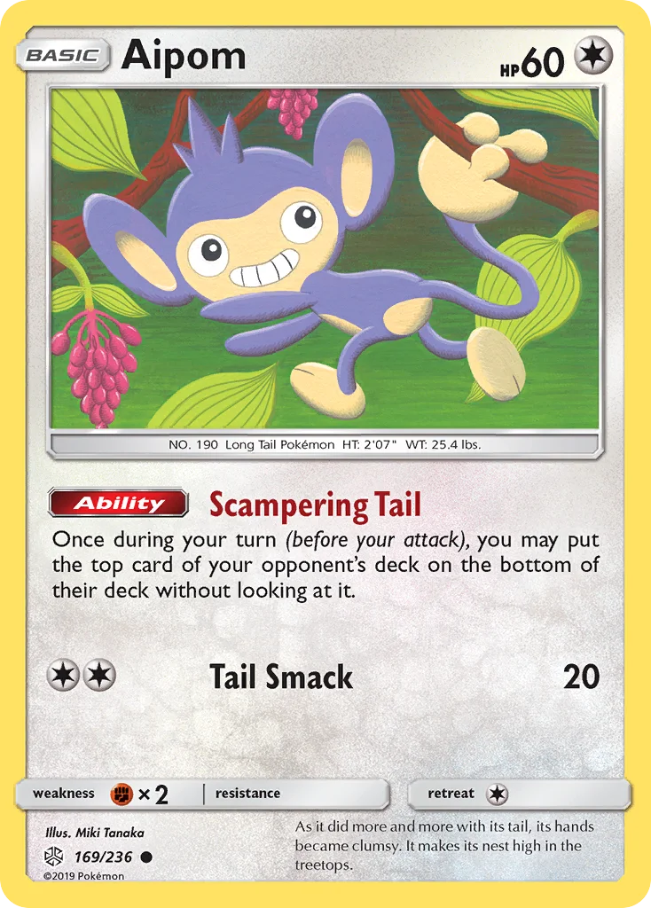 Aipom Pokemon card