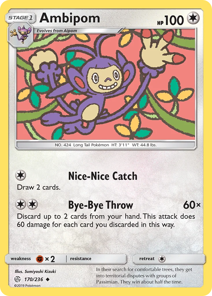 Ambipom Pokemon card