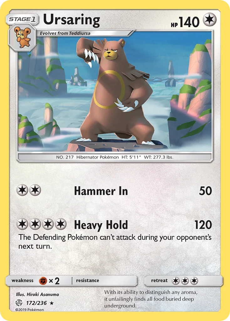 Ursaring Pokemon card