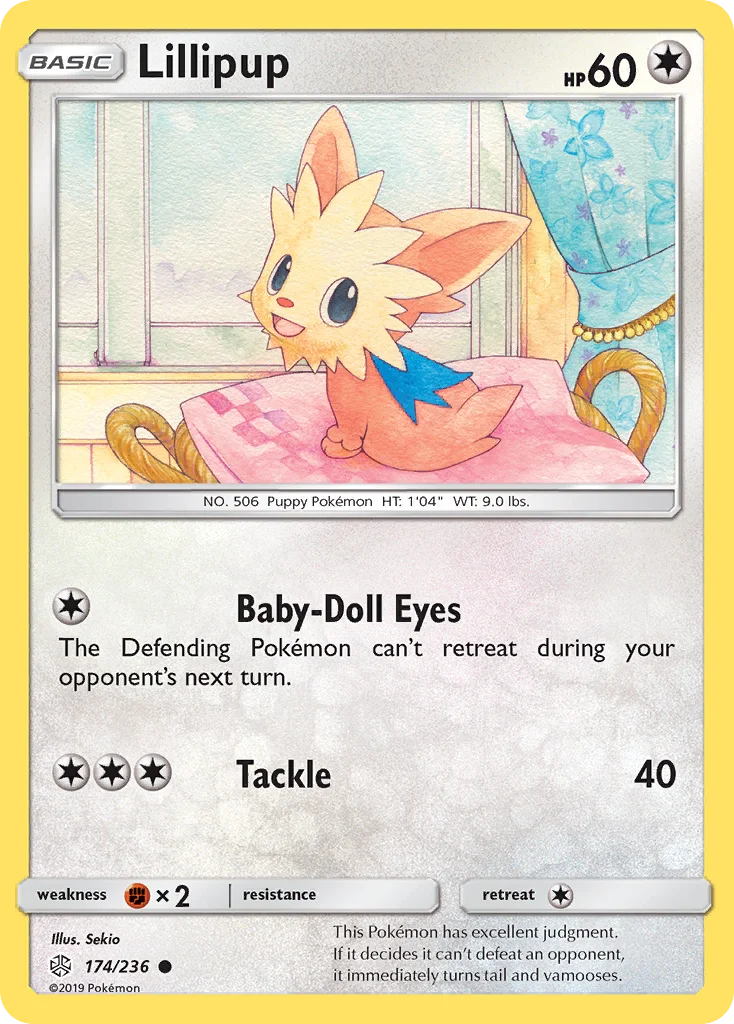 Lillipup Pokemon card