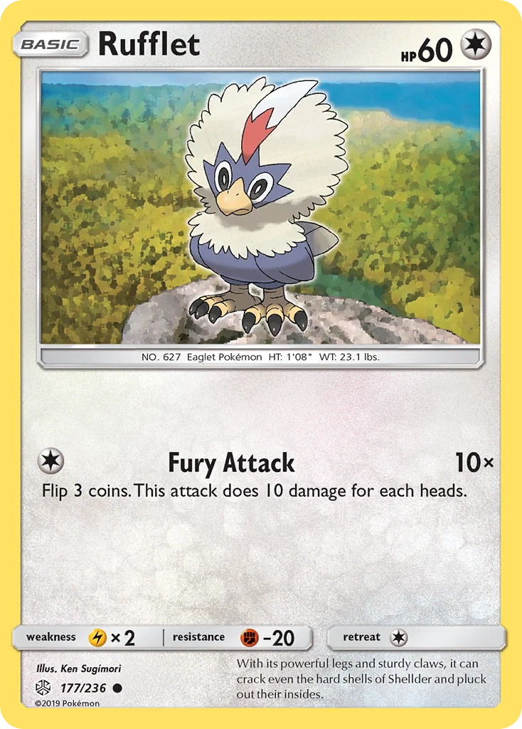 Rufflet Pokemon card