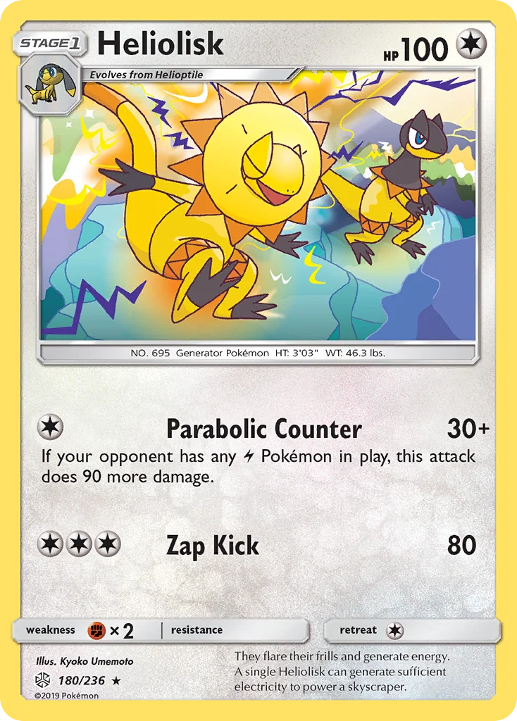 Heliolisk Pokemon card
