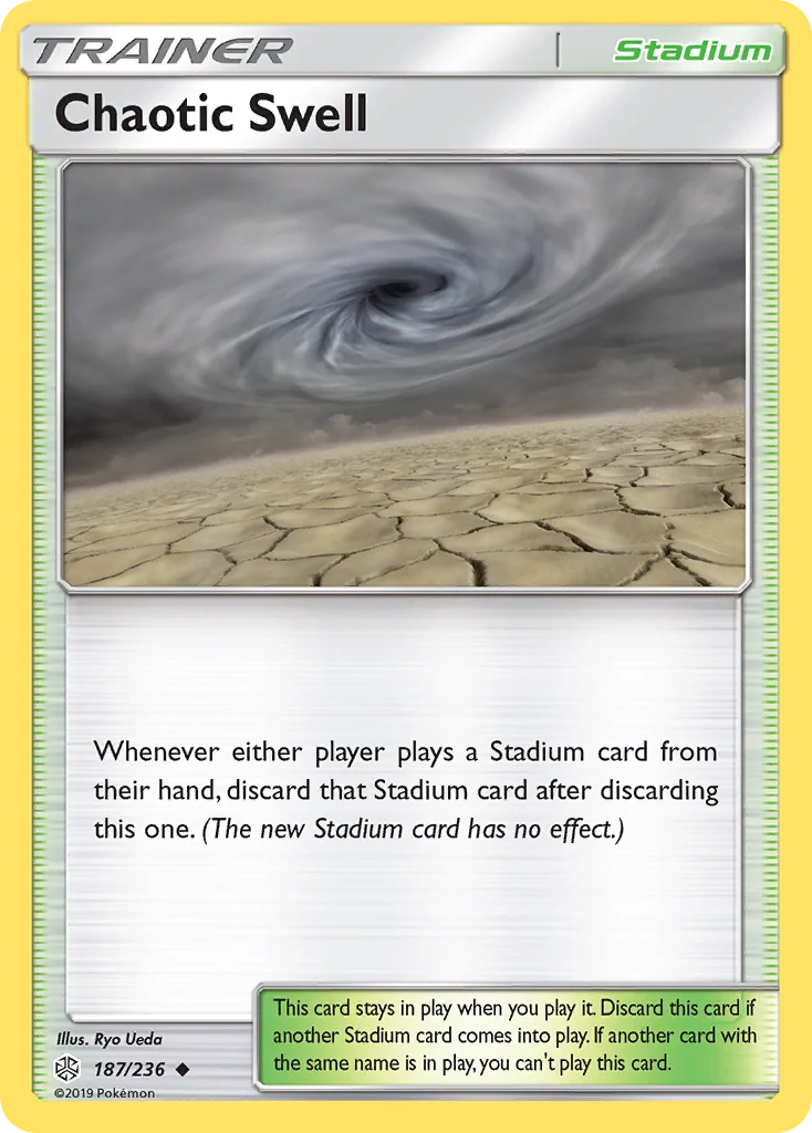 Chaotic Swell Pokemon card