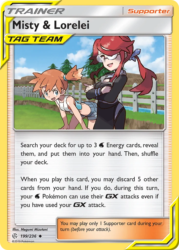 Misty & Lorelei Pokemon card
