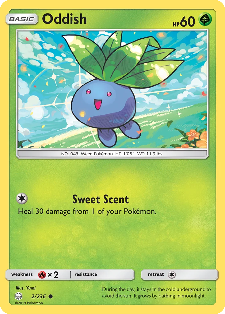 Oddish Pokemon card