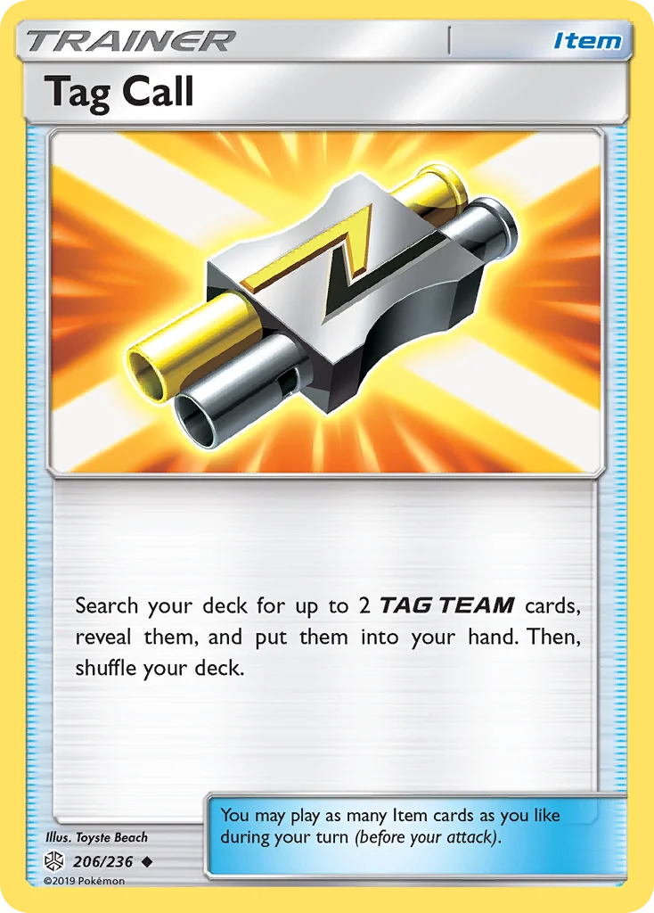 Tag Call Pokemon card
