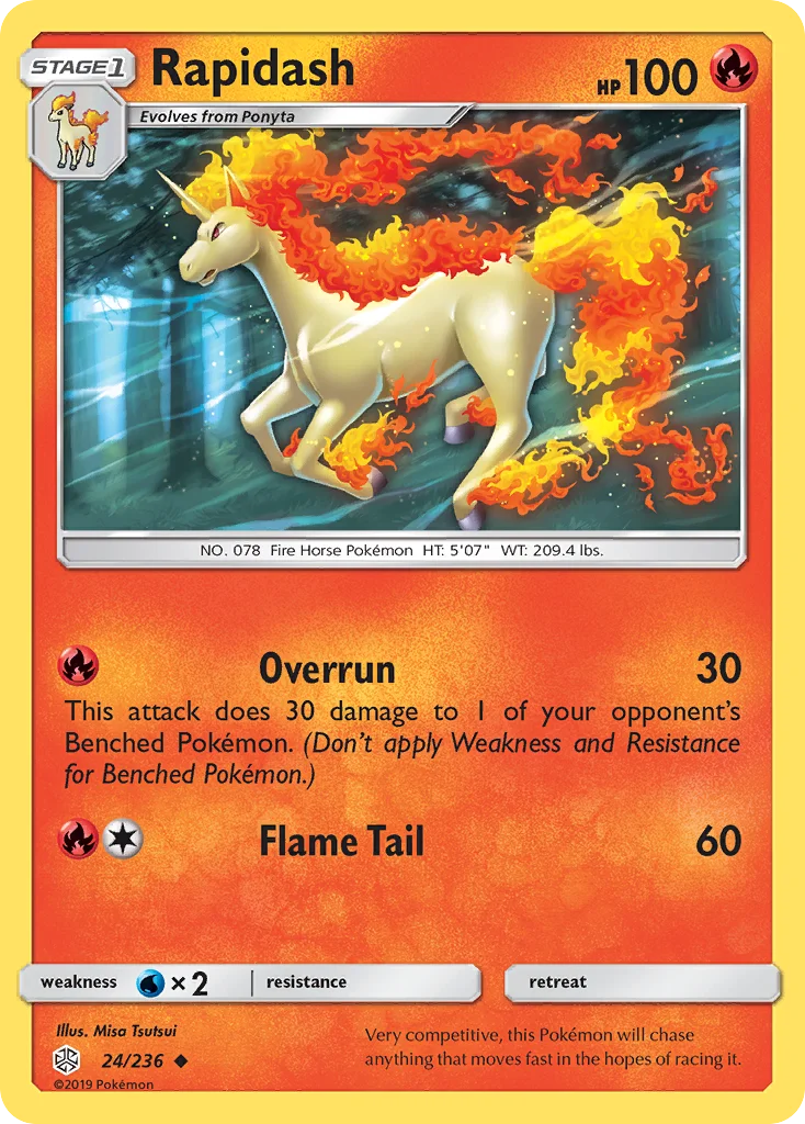 Rapidash Pokemon card