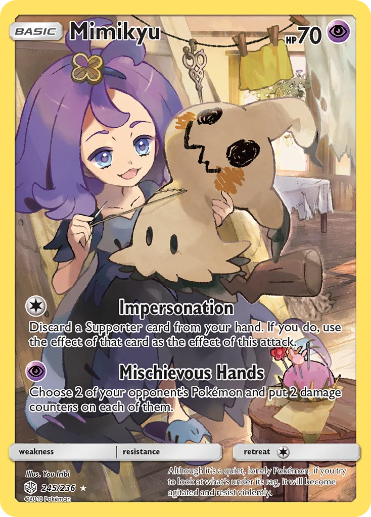 Mimikyu Pokemon card