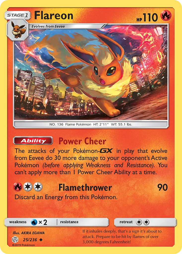 Flareon Pokemon card