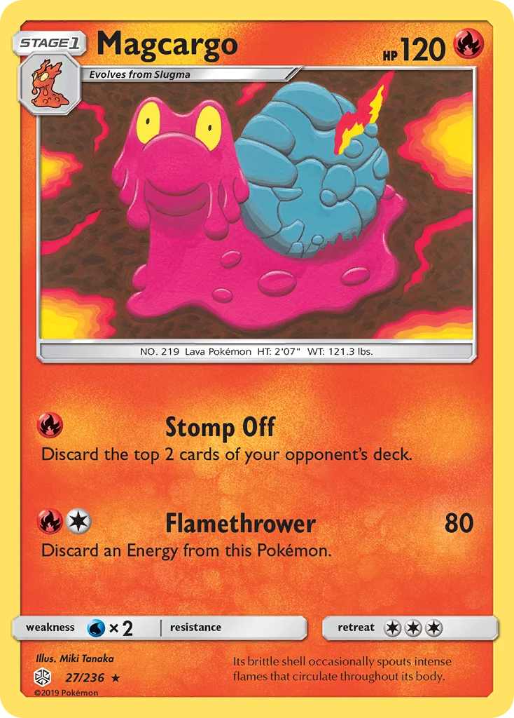 Magcargo Pokemon card