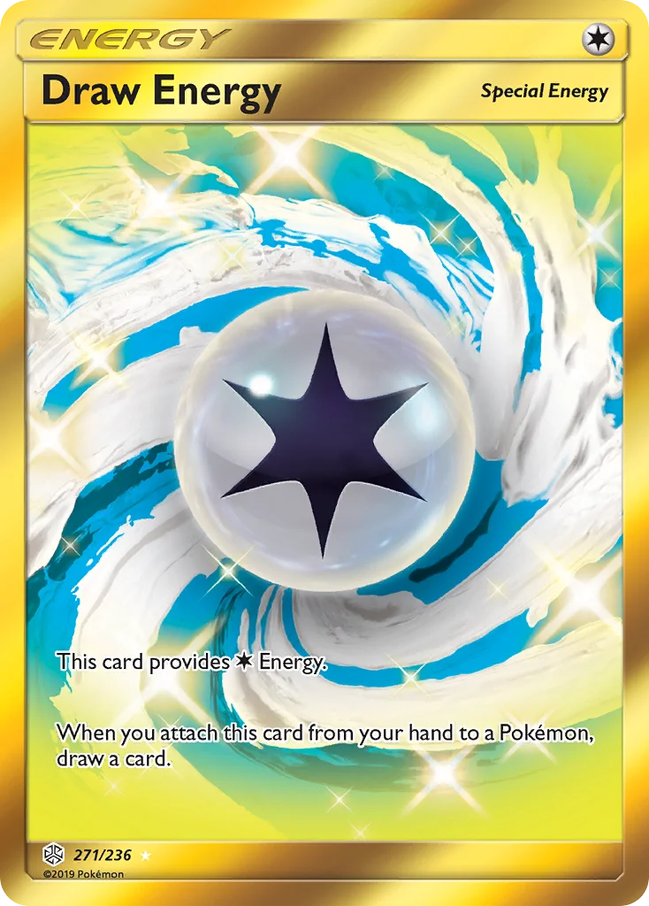 Draw Energy Pokemon card
