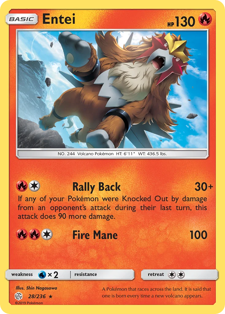 Entei Pokemon card