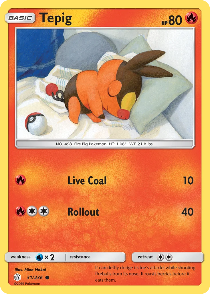 Tepig Pokemon card