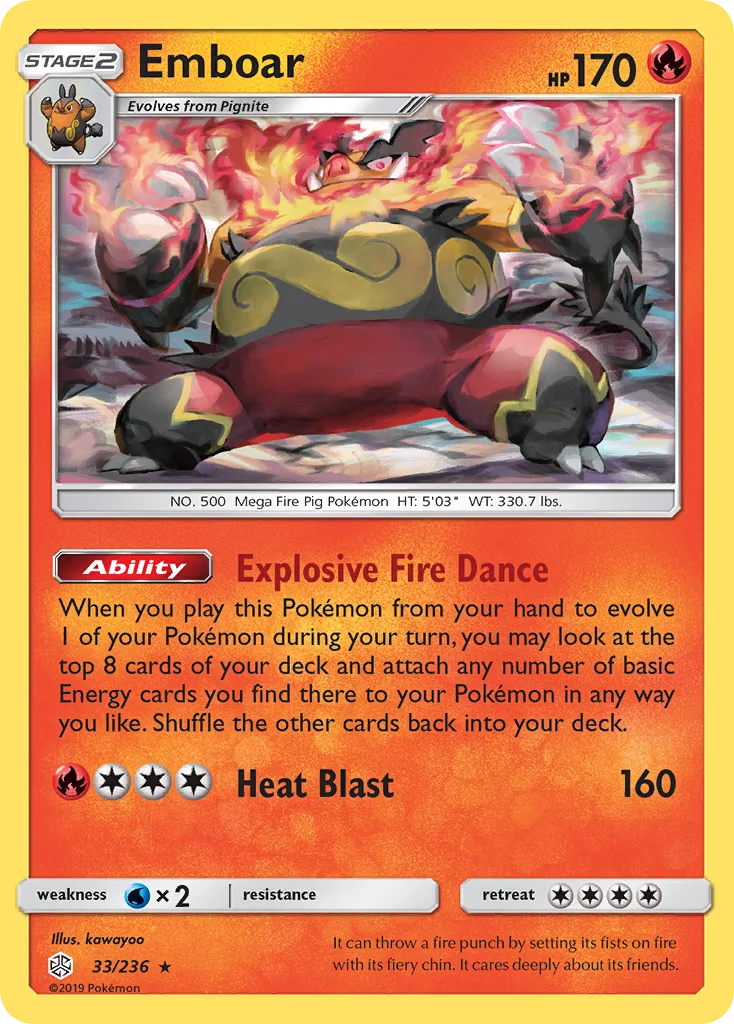 Emboar Pokemon card