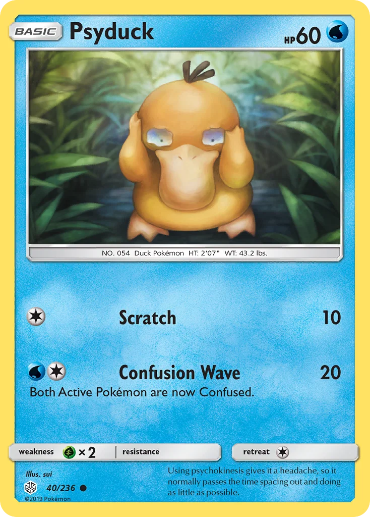 Psyduck Pokemon card