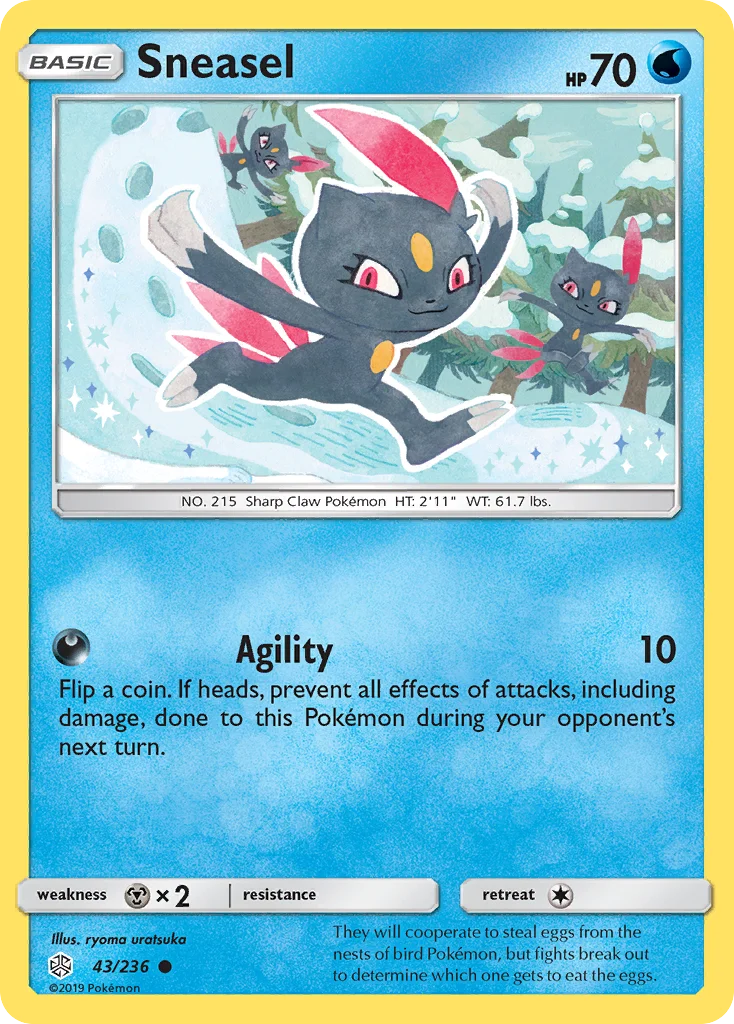 Sneasel Pokemon card